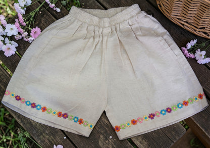 Ivory Shorts Girls