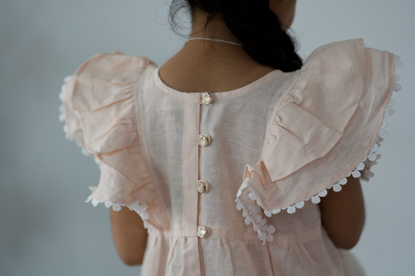 Blush Pink Linen Dress