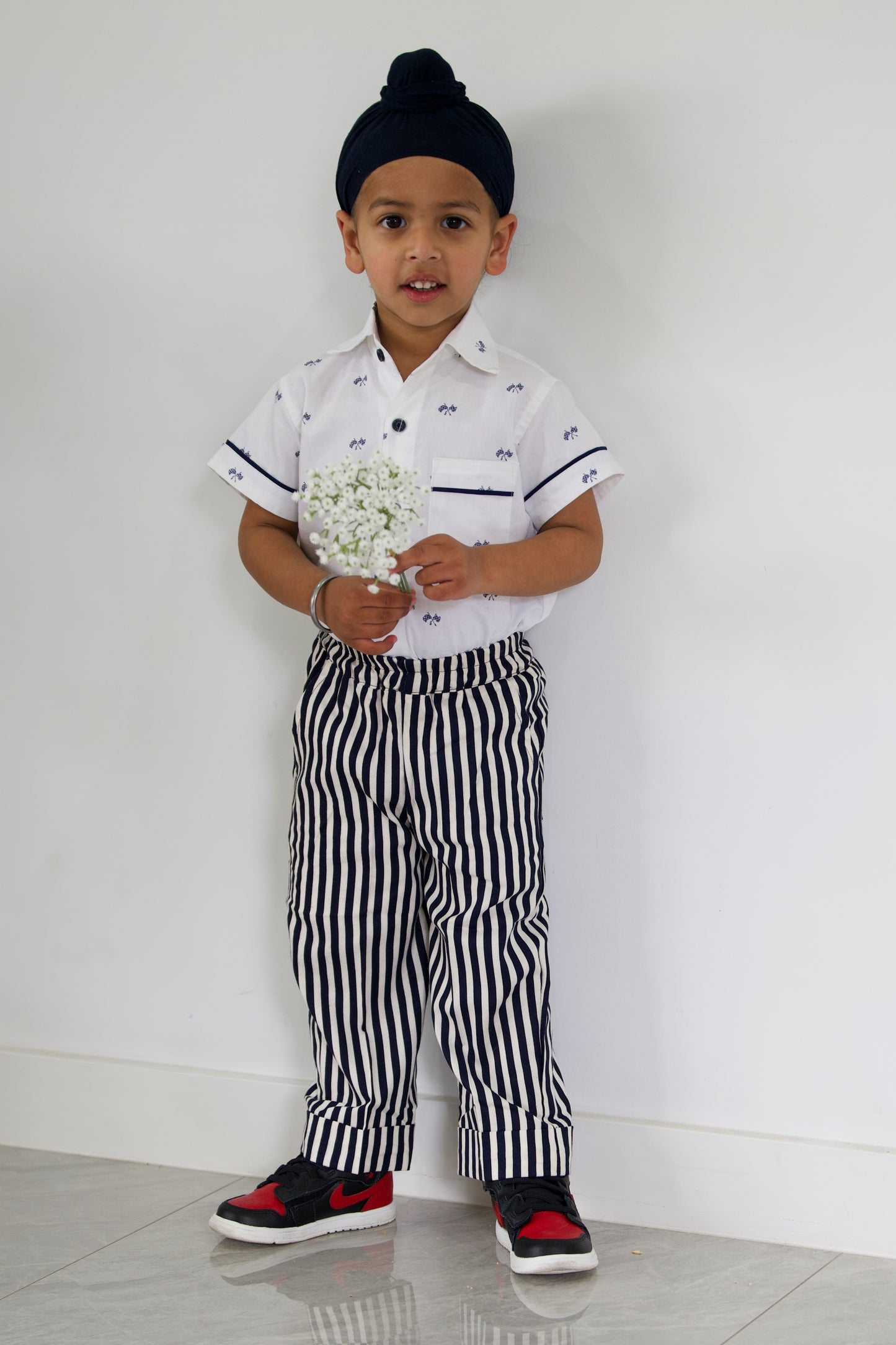 Navy Stripes Pant